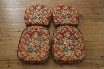イギリスビンテージ　ERCOL(アーコール)　優雅でクラシカルな雰囲気を高める1人掛けソファ2脚セット(アームチェア、1Pソファ、一人掛け、椅子、イス、ヴィンテージ、英国)(R-069040)