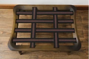 イギリスビンテージ　ERCOL(アーコール)　優雅でクラシカルな雰囲気を高めるオットマン(フットスツール、1Pソファ、1人掛けソファ、一人掛けソファ、椅子、イス、チェア、ヴィンテージ、英国)(R-069041)