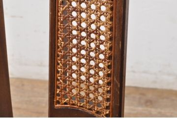 中古　DREXEL HERITAGE(ドレクセルヘリテイジ)　TRIUNE(トライユン)　落ち着いた色合いが魅力的なクラシカルな佇まいのダイニングチェア4脚セット(サイドチェア、椅子、イス)(R-069042)