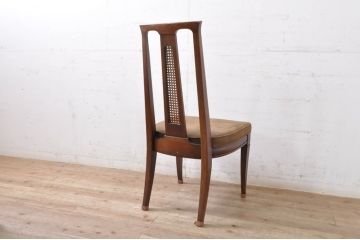 中古　DREXEL HERITAGE(ドレクセルヘリテイジ)　TRIUNE(トライユン)　落ち着いた色合いが魅力的なクラシカルな佇まいのダイニングチェア2脚セット(サイドチェア、椅子、イス)(R-069043)