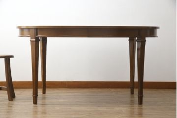 中古　DREXEL HERITAGE(ドレクセルヘリテイジ)　Triune(トライユン)　品のある佇まいが魅力のダイニングテーブル(エクステンションテーブル、食卓、4人掛け、6人掛け、8人掛け)(R-069044)