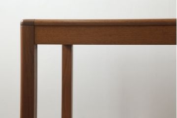 和製ビンテージ　木の温もり溢れるシンプルなデザインが美しいエクステンションダイニングテーブル(4人掛け、6人掛け、エクステンションテーブル、拡張式テーブル、食卓、作業台、ヴィンテージ)(R-069046)