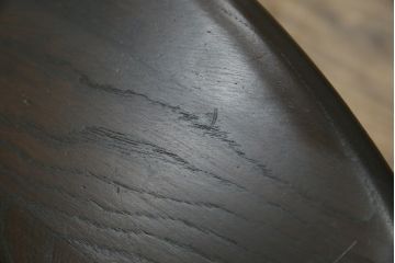イギリスビンテージ　希少モデル　ERCOL(アーコール)　クラシカルな雰囲気漂うオーバル型ローテーブル(リビングテーブル、センターテーブル、楕円、英国、ヴィンテージ)(R-069048)