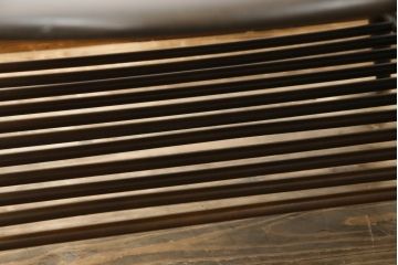 イギリスビンテージ　希少モデル　ERCOL(アーコール)　クラシカルな雰囲気漂うオーバル型ローテーブル(リビングテーブル、センターテーブル、楕円、英国、ヴィンテージ)(R-069048)