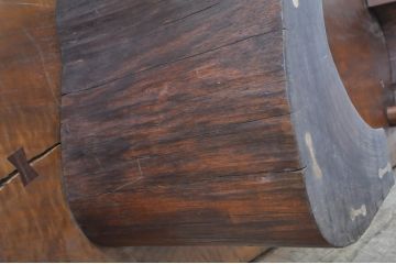 小田急ハルク購入　桜製作所　特注品　天板ウォールナット材　脚ローズウッド材　ローテーブル(ジョージナカシマ、ジョージ・ナカシマ、リビングテーブル、センターテーブル)(R-069057)