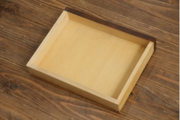 中古　北海道民芸家具　シックなお部屋にも似合う電話台(サイドテーブル、ナイトテーブル、花台、収納棚)(R-069059)