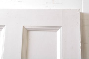 ヨーロッパアンティーク　ペイント仕上げ限定　ヨーロッパ調の空間作りにおすすめな重厚なパネルドア1枚(建具、木製扉)(R-069071)
