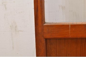 アンティーク建具　レトロな雰囲気を醸し出すドア1枚(木製扉、ガラス扉)(R-069072)