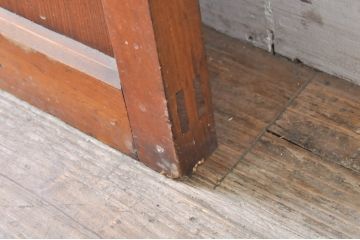 アンティーク建具　レトロな雰囲気を醸し出すドア1枚(木製扉、ガラス扉)(R-069072)