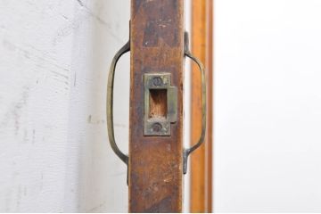 アンティーク建具　レトロな雰囲気を醸し出すドア1枚(木製扉、ガラス扉)(R-069072)