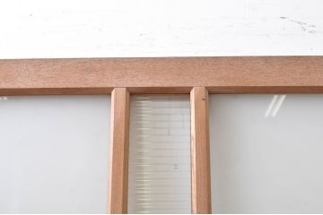 アンティーク建具　栗材枠の木味が魅力的などこか懐かしい雰囲気漂うドア1枚(木製扉)(R-069073)