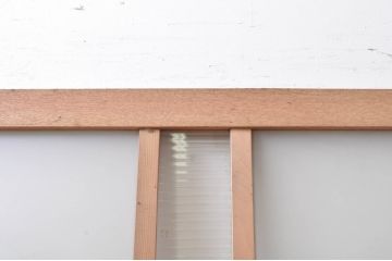 アンティーク建具　栗材枠の木味が魅力的などこか懐かしい雰囲気漂うドア1枚(木製扉)(R-069073)