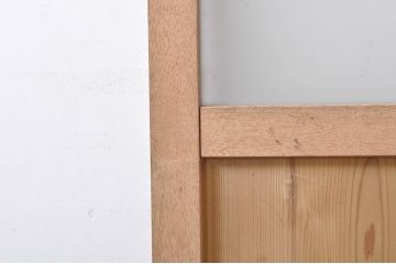 アンティーク建具　栗材枠の木味が魅力的などこか懐かしい雰囲気漂うドア1枚(木製扉)(R-069073)