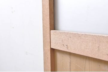 アンティーク建具　栗材枠の木味が魅力的などこか懐かしい雰囲気漂うドア1枚(木製扉)(R-069073)