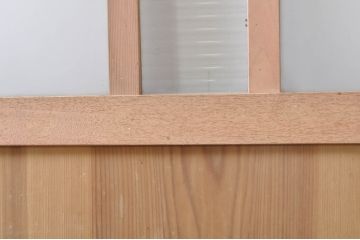アンティーク建具　栗材枠の木味が魅力的などこか懐かしい雰囲気漂うドア1枚(木製扉)(R-069073)