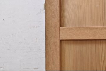 アンティーク建具　栗材枠の木味が魅力的などこか懐かしい雰囲気漂うドア1枚(木製扉)(R-069073)