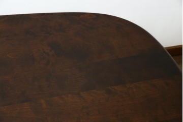 中古　北海道民芸家具　希少な絶版品!　#475　深みのある色合いが美しいダイニングテーブル　(R-069077)