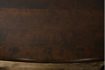 中古　北海道民芸家具　希少な絶版品!　#475　深みのある色合いが美しいダイニングテーブル　(R-069077)