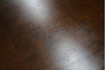 中古　北海道民芸家具　希少な絶版品!　#475　深みのある色合いが美しいダイニングテーブル　(R-069077)