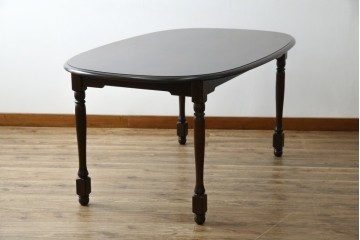 中古　北海道民芸家具　希少な絶版品!　#475　深みのある色合いが美しいダイニングテーブル　(R-069077)