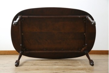 中古　北海道民芸家具　希少な絶版品!　#475　深みのある色合いが美しいダイニングテーブル　(R-069077)