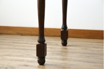 中古　北海道民芸家具　希少な絶版品!　#475　深みのある色合いが美しいダイニングテーブル　(R-069077)