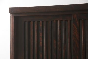 中古　民芸家具　和光　NEW北樹　水屋115K　上質な和の空間づくりにおすすめの水屋箪笥とキャビネットのセット(食器棚、戸棚、収納棚、キャビネット)(R-069083)
