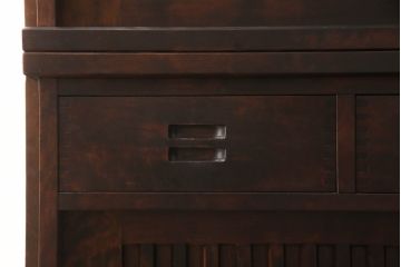 中古　民芸家具　和光　NEW北樹　水屋115K　上質な和の空間づくりにおすすめの水屋箪笥とキャビネットのセット(食器棚、戸棚、収納棚、キャビネット)(R-069083)