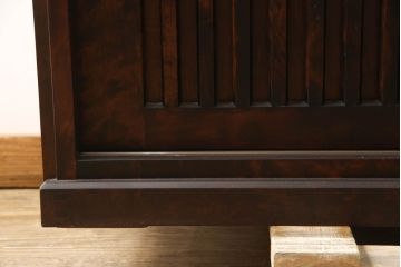 中古　民芸家具　和光　NEW北樹　水屋115K　上質な和の空間づくりにおすすめの水屋箪笥とキャビネットのセット(食器棚、戸棚、収納棚、キャビネット)(R-069083)