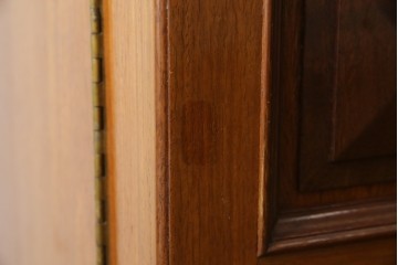 ヨーロッパヴィンテージ　チーク材　ワインラックに活躍!クラシカルなデザインが素敵なサーバー　(R-069111)