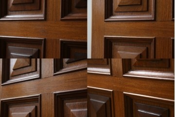 ヨーロッパヴィンテージ　チーク材　ワインラックに活躍!クラシカルなデザインが素敵なサーバー　(R-069111)