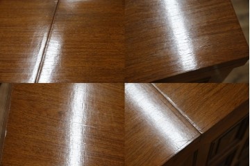 ヨーロッパヴィンテージ　チーク材　ワインラックに活躍!クラシカルなデザインが素敵なサーバー　(R-069111)