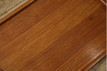 ヨーロッパヴィンテージ　チーク材　ワインラックに活躍!クラシカルなデザインが素敵なサーバー　(R-069111)