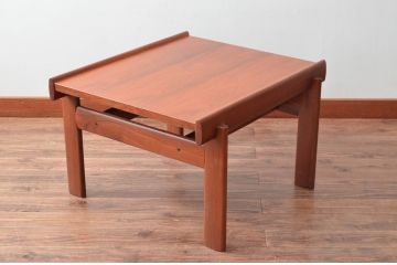 ビンテージ　天童木工(Tendo)　希少!!　ブラジリアンローズウッド　優しい木の温もり溢れるセンターテーブル(ローテーブル、カフェテーブル、コーヒーテーブル、リビングテーブル、座卓、ヴィンテージ)(R-069115)