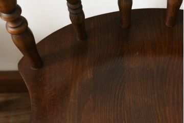 和製ビンテージ　飛騨家具　WINDS太平　ブナ材製のチェア4脚セット(ダイニングチェア、椅子、イス、板座チェア、ヴィンテージ)(R-069127)
