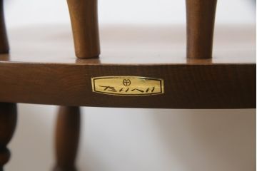 和製ビンテージ　飛騨家具　WINDS太平　ブナ材製のチェア3脚セット(ダイニングチェア、椅子、イス、板座チェア、ヴィンテージ)(R-069128)