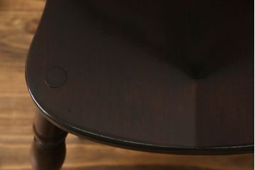 和製ビンテージ　松本民芸家具　#49型A　背もたれの美しいデザインが印象的なワイコムチェア(板座チェア、ダイニングチェア、椅子、イス、ヴィンテージ)(定価約11万円)(R-069130)