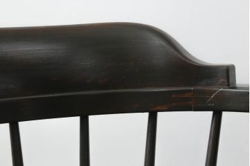 和製ビンテージ　松本民芸家具　#91型　落ち着きのある大人カフェ風インテリアが叶うアームチェア2脚セット(キャプテンチェア、板座チェア、椅子、ダイニングチェア、イス、ヴィンテージ)(定価2脚で約26万円)(R-069131)