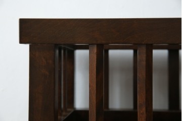 和製ビンテージ　松本民芸家具　直線的なデザインが端正な印象の傘立て(カサ立て、スタンド、ヴィンテージ)(R-069132)