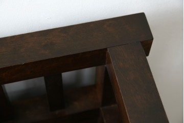 和製ビンテージ　松本民芸家具　直線的なデザインが端正な印象の傘立て(カサ立て、スタンド、ヴィンテージ)(R-069132)