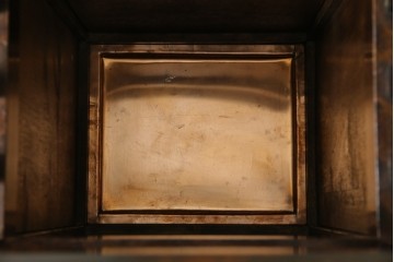 和製ビンテージ　松本民芸家具　直線的なデザインが端正な印象の傘立て(カサ立て、スタンド、ヴィンテージ)(R-069132)