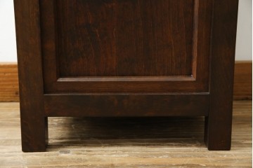 和製ビンテージ　松本民芸家具　直線的なデザインが端正な印象の傘立て(カサ立て、スタンド、ヴィンテージ)(R-069132)