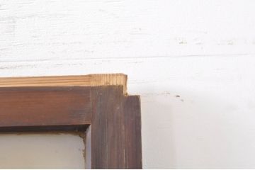 アンティーク建具　どこか懐かしい佇まいが魅力のガラス戸2枚セット(引き戸)(R-069147)