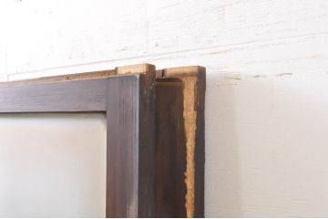 アンティーク建具　どこか懐かしい佇まいが魅力のガラス戸2枚セット(引き戸)(R-069147)
