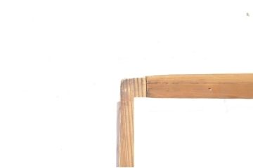 アンティーク建具　昔懐かしい佇まいが魅力のガラス入りの障子戸2枚セット(引き戸、ガラス帯戸)(R-069148)