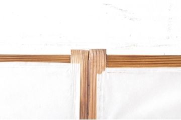 アンティーク建具　昔懐かしい佇まいが魅力のガラス入りの障子戸4枚セット(引き戸、ガラス帯戸)(R-069150)