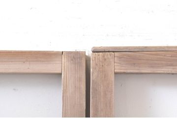アンティーク建具　大正ロマン　和の空間を演出するガラス戸2枚セット(引き戸)(R-069157)