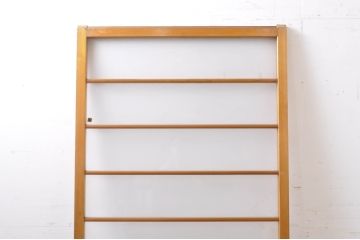 アンティーク建具　レトロな空間作りにおすすめな横桟ガラス戸1枚(引き戸)(R-069160)