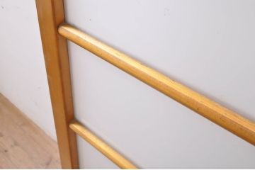 アンティーク建具　レトロな空間作りにおすすめな横桟ガラス戸1枚(引き戸)(R-069160)