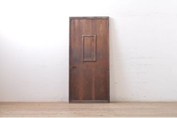 アンティーク建具　どこか懐かしい雰囲気を感じる片開きドア1枚(木製扉)(R-069164)